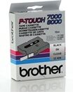 Brother TX-131 Cinta negro sobre transparente 12mm