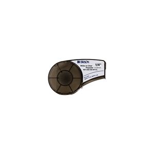 Brady M21-250-430-WT-CL cinta poliéster blanco sobre transparente 6,35 mm x 6,40 m Brady M21-250-430-WT-CL cinta poliéster blanco sobre transparente 6,35 mm x 6,40 m