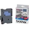 Brother TX-431 cinta laminada texto negro sobre rojo 12mm