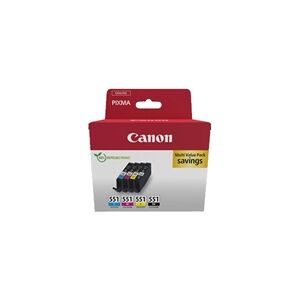 Canon CLI-551 multipack 4 colores CLI-551 (BK/C/M/Y)