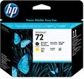 72 Cabezal de impresión (HP C9384A) negro mate - amarillo