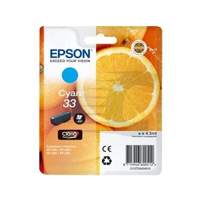 Epson - C13T33424012 - Cian - Cartucho de tinta Epson - C13T33424012 - Cian - Cartucho de tinta