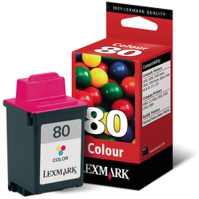 80 Cartucho de tinta (Lexmark 12A1980) color 80 Cartucho de tinta (Lexmark 12A1980) color