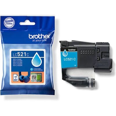 Brother LC-521C cartucho de tinta cian Brother LC-521C cartucho de tinta cian