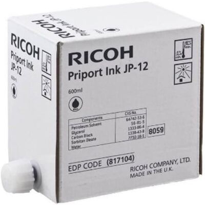 Ricoh JP12 (817104) cartucho de tinta negro (1 unidad) Ricoh JP12 (817104) cartucho de tinta negro (1 unidad)