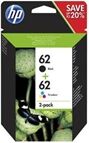 HP 62 Pack (N9J71AE) Cartucho tinta negro + color