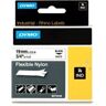 Dymo 18489 (S0718120) nylon flexible negro sobre blanco 19mm