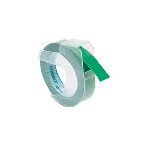 Dymo S0898160 cinta 3D blanco sobre verde 9mm