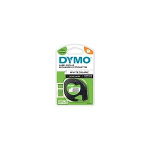 Dymo 91200 (S0721510) cinta de papel negro sobre blanco 12mm