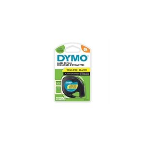 Dymo 91202 (S0721620) cinta plástica negro sobre amarillo 12mm