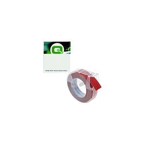 Q-Nomic S0898150 cinta 3D blanco sobre rojo 9mm