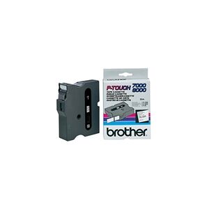 Brother TX-251 cinta negro sobre blanco 24 mm