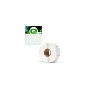 Q-Nomic S0929120 etiqueta cuadrada negro sobre blanco 25 x 25mm