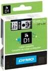 Dymo 45010 (S0720500) cinta plástica negro sobre transparente 12mm