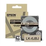 Epson LK-6JBJ cinta mate negro sobre beige 24mm