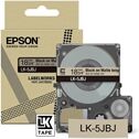 Epson LK-5JBJ cinta mate negro sobre beige 18mm