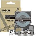 Epson LK-5SBM Cinta negra sobre plata metalizada 18mm