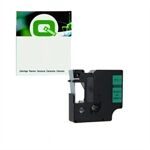 Q-Nomic 45019 (S0720590) cinta plástica negro sobre verde 12mm