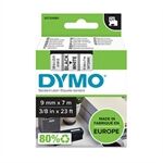 Dymo 40913 (S0720680) cinta plástica negro sobre blanco 9mm