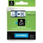 Dymo 45804 (S0720840) cinta plástica azul sobre blanco 19mm
