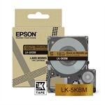 Epson LK-5KBM cinta negra sobre oro metalizado 18mm