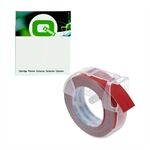 Q-Nomic S0898150 cinta 3D blanco sobre rojo 9mm