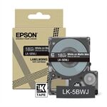 Epson LK-5BWJ cinta mate blanco sobre negro 18mm