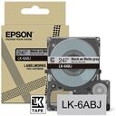 Epson LK-6ABJ cinta mate negra sobre gris claro 24mm