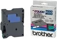 Brother TX-731 cinta negro sobre verde 12mm x 15m