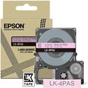 Epson LK-4PAS cinta gris sobre rosa 12mm