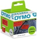 Dymo 2133399 etiquetas de envío y de identificación de color rojo