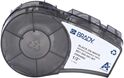 Brady M21-500-581-WT cinta adhesiva reposicionable negro sobre blanco 12,70 mm