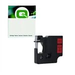 Q-Nomic 45017 (S0720570) cinta plástica negro sobre rojo 12mm