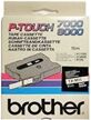 Brother TX-M11 cinta laminada texto negro mate sobre transparente 6mm