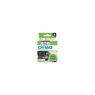 Dymo 40913 (S0720680) cinta plástica negro sobre blanco 9mm Dymo 40913 (S0720680) cinta plástica negro sobre blanco 9mm