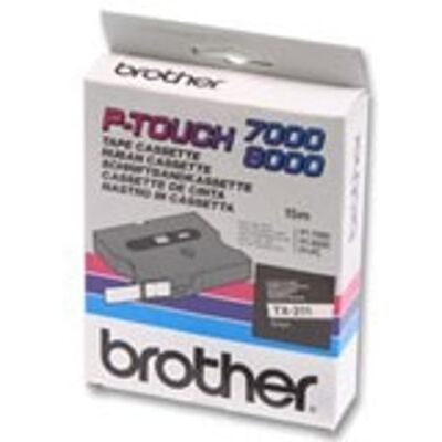 Brother TX-231 cinta negro sobre blanco 12mm Brother TX-231 cinta negro sobre blanco 12mm