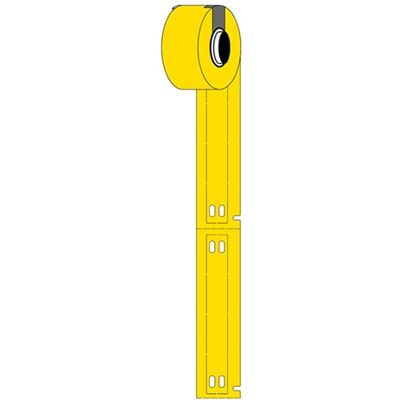 Brady M6-10x75-7598-YL etiquetas de poliuretano amarillas 10 mm x 75 mm Brady M6-10x75-7598-YL etiquetas de poliuretano amarillas 10 mm x 75 mm