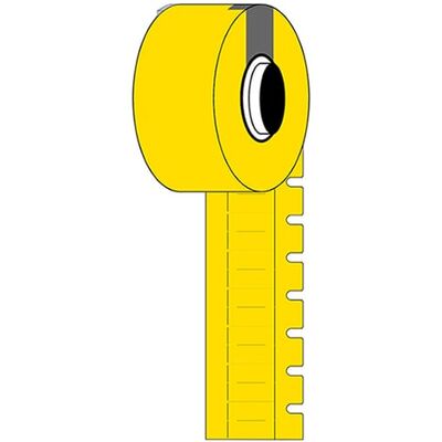 Brady M6-10x4.2-7597-YL etiquetas de polietileno amarillas 10 mm x 4,20 mm Brady M6-10x4.2-7597-YL etiquetas de polietileno amarillas 10 mm x 4,20 mm