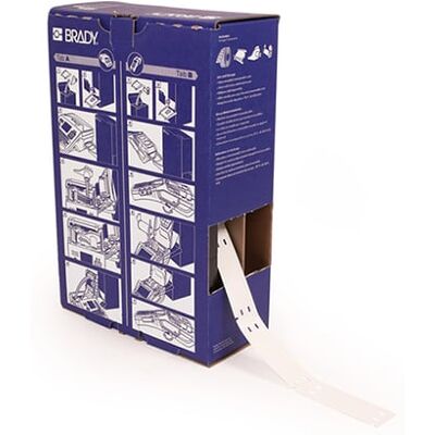Brady BM-10x60-348-WT etiquetas de poliolefina blancas 10 mm x 60 mm Brady BM-10x60-348-WT etiquetas de poliolefina blancas 10 mm x 60 mm