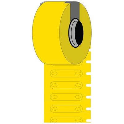 Brady BM-1-7599-YL-R etiquetas de polietileno amarillas Ø 2.40 apertura 23 mm x 5,20 mm Brady BM-1-7599-YL-R etiquetas de polietileno amarillas Ø 2.40 apertura 23 mm x 5,20 mm