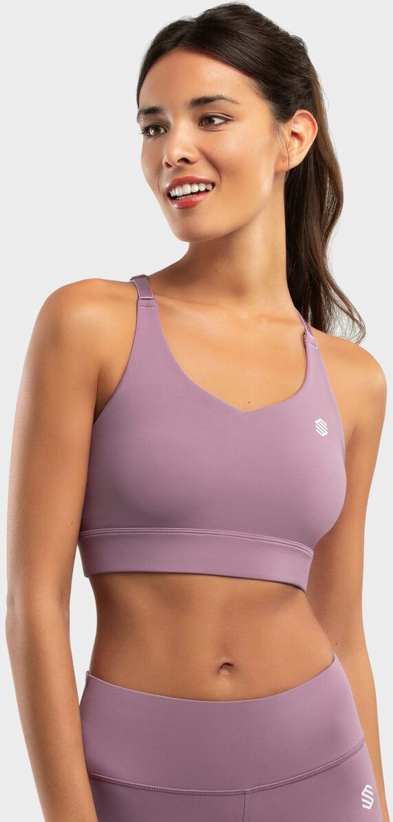 Sujetador Deportivo de Sujeción Alta Siroko Pacemaker Mauve (XS)