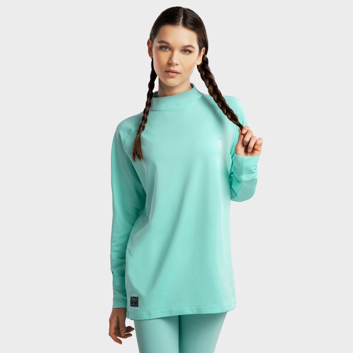 Camiseta térmica para la nieve para Mujer Siroko Slush-W Turquoise (XS)