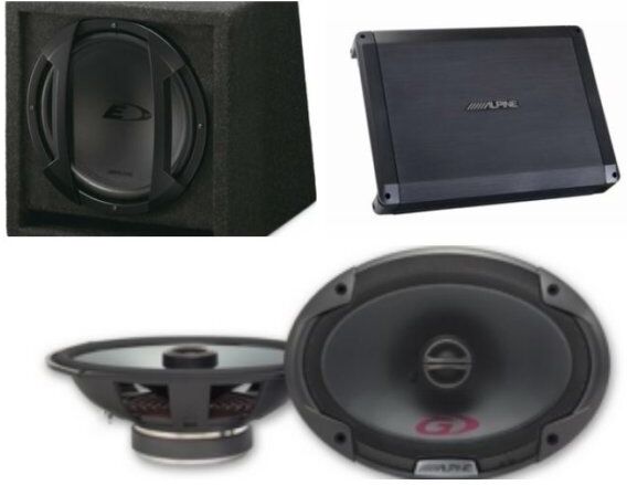Norauto Pack Sonido Alpine Amplificador, Subwoofer Y Altavoz Norauto Pack Sonido Alpine Amplificador, Subwoofer Y Altavoz