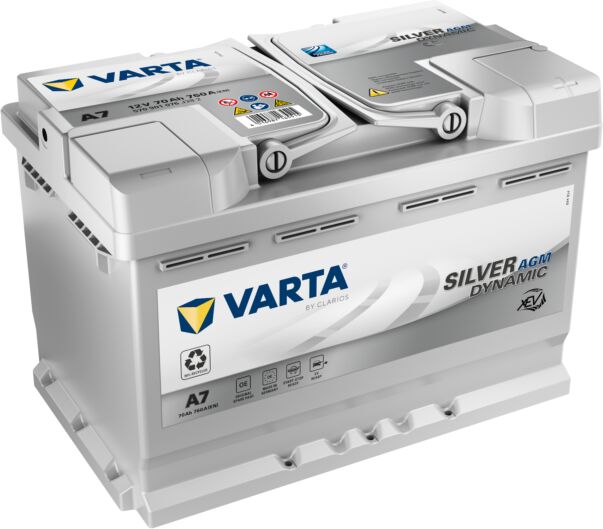 Batería Varta A7 Start & Stop Silver Dynamic Xev 70 Ah - 760 A