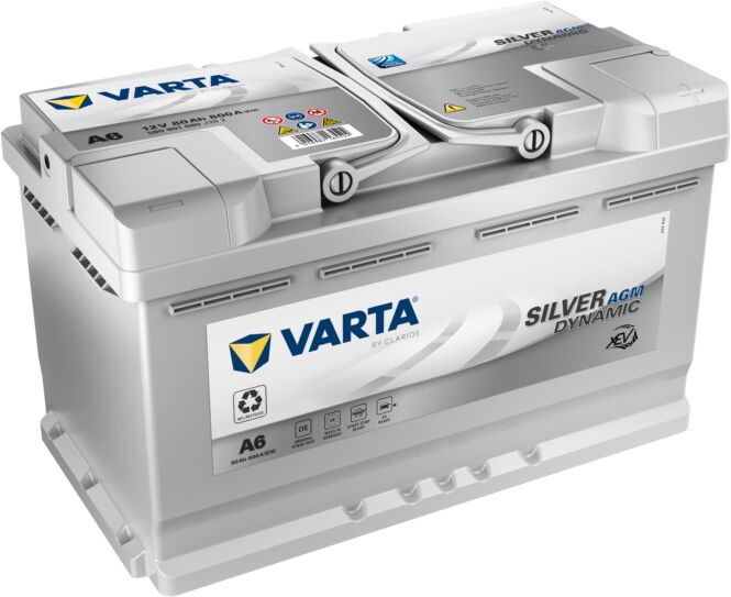 Batería Varta A6 Start & Stop Silver Dynamic Xev 80 Ah - 800 A