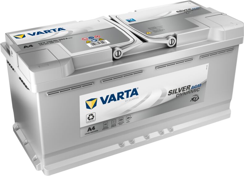 Batería Varta A4 Start & Stop Silver Dynamic Xev 105 Ah - 950 A