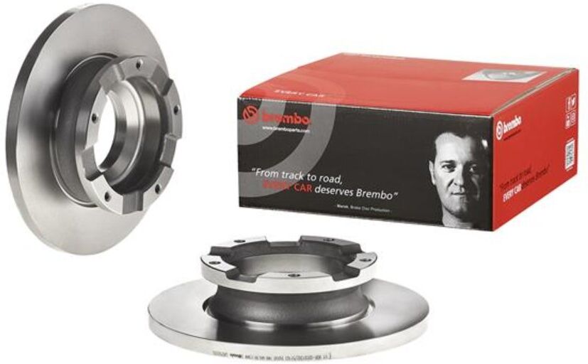 2 Discos De Freno Brembo Para Eje Trasero 08.d505.20