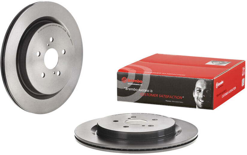 2 Discos De Freno Brembo Para Eje Trasero 09.e031.11