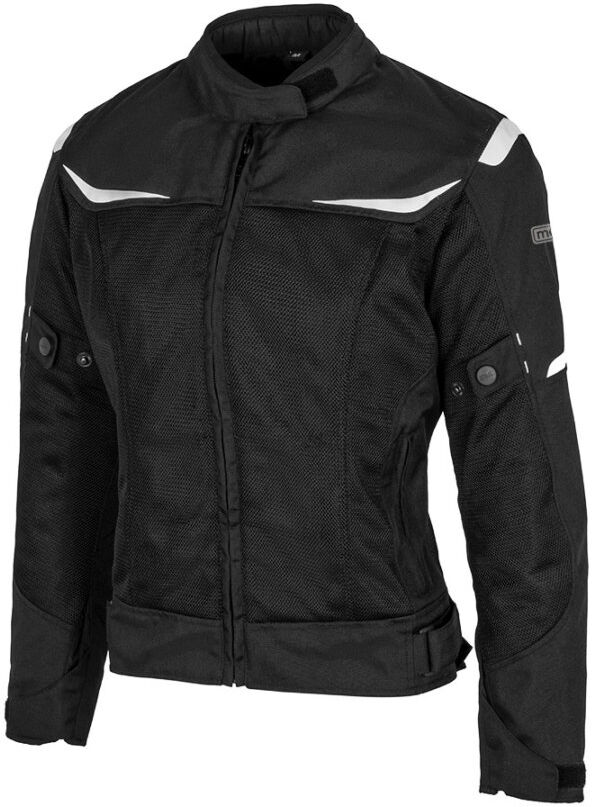 Moore Chaqueta De Moto Para Mujer Color Negra Y Gris Talla L