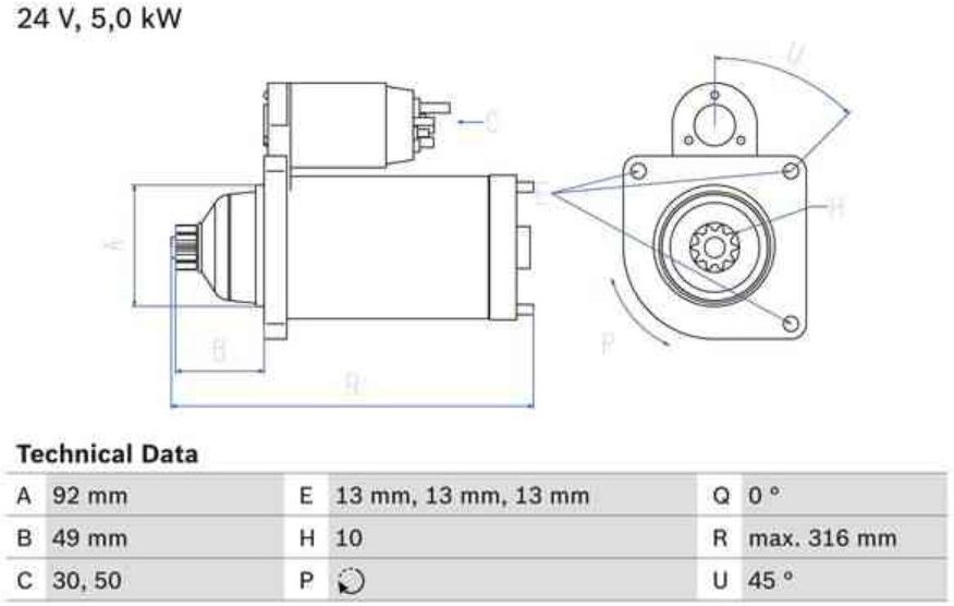 Motor De Arranque Bosch 986023430